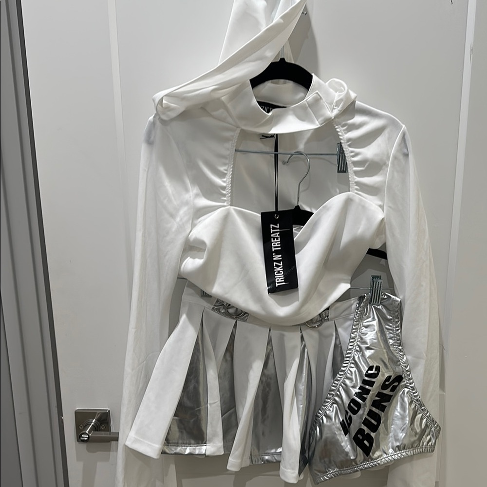 Trickz N' Treatz Sexy Space Princess Costume Star Galactic Skirt Outfit Leia